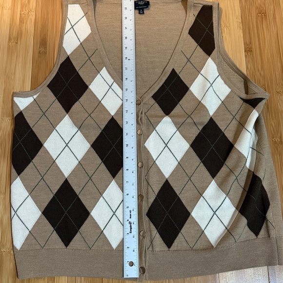 Talbots 1X sweater shell 100% Italian Merino, used but excellent condition - Picture 7 of 7